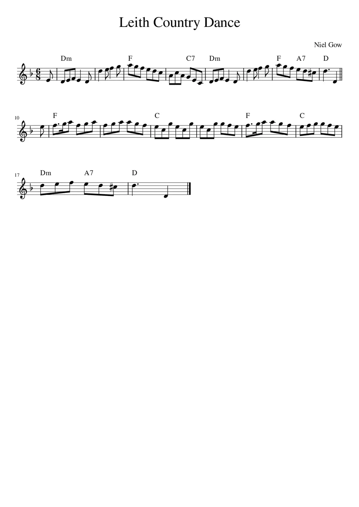 Leith Country Dance - Page 1