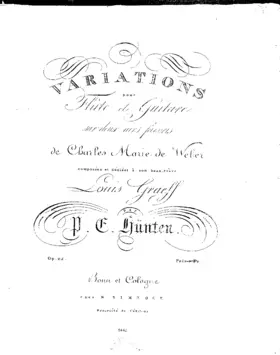 2 Sets of Variations for Flute and Guitar