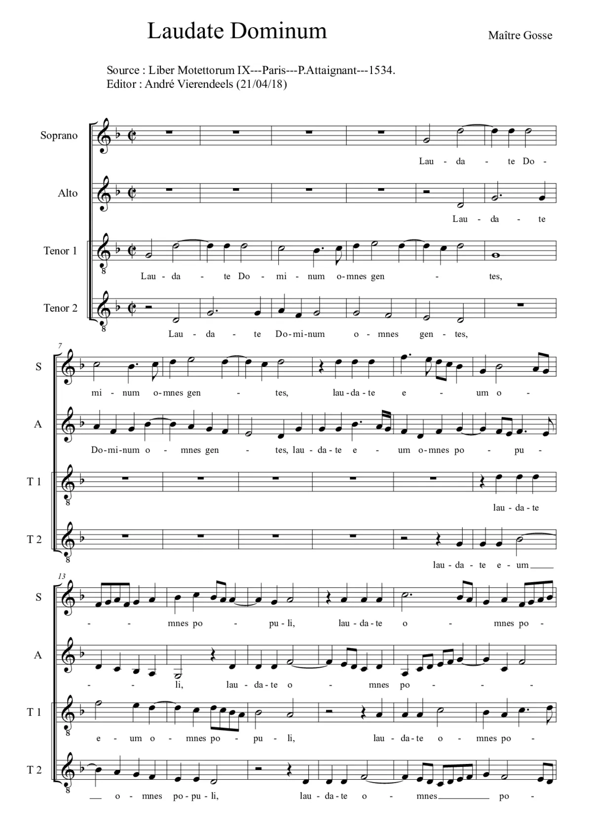 Laudate Dominum - Page 1