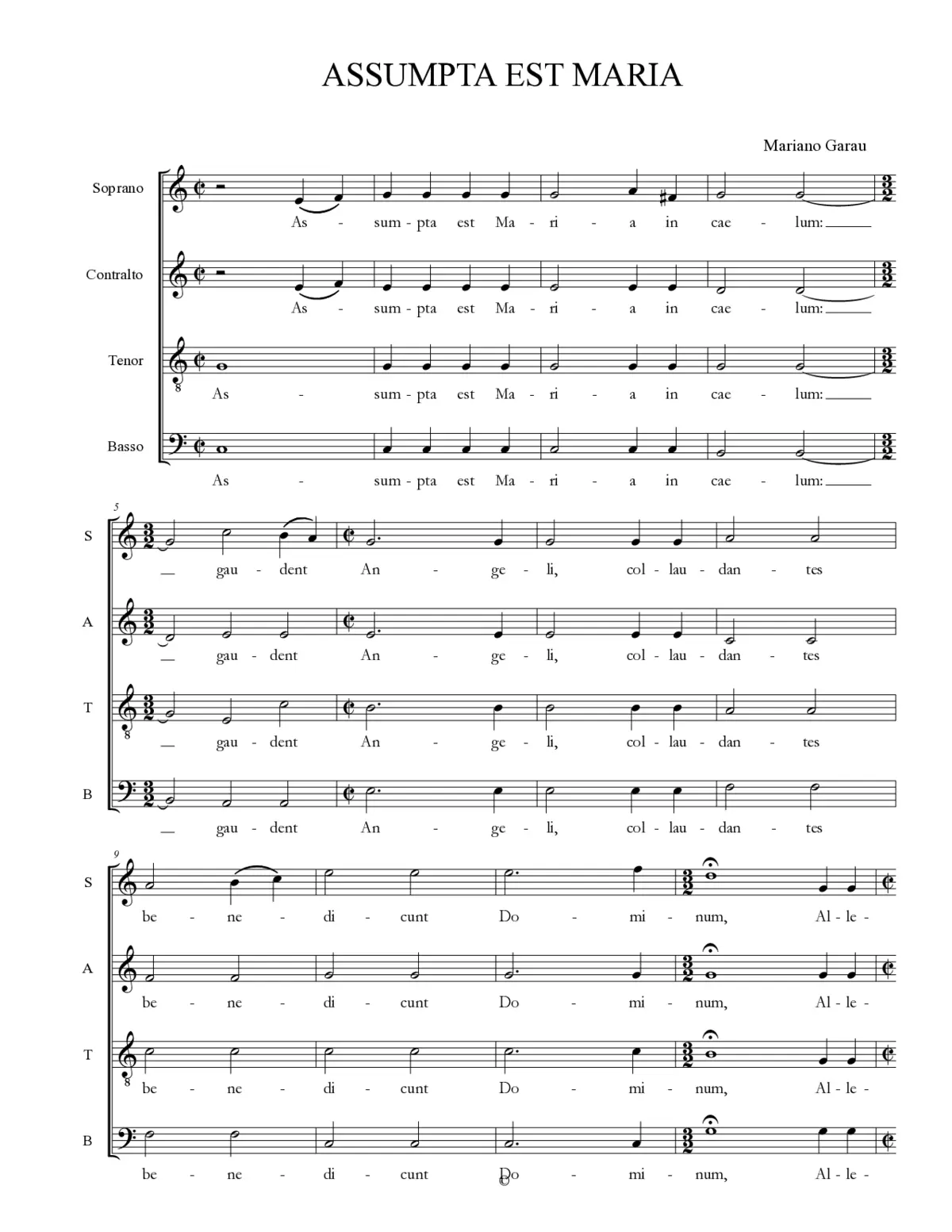 Assumpta est Maria - Page 1