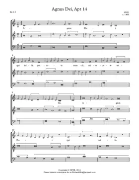 Agnus Dei, Apt 15