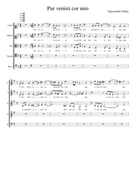 Pur venisti cor mio