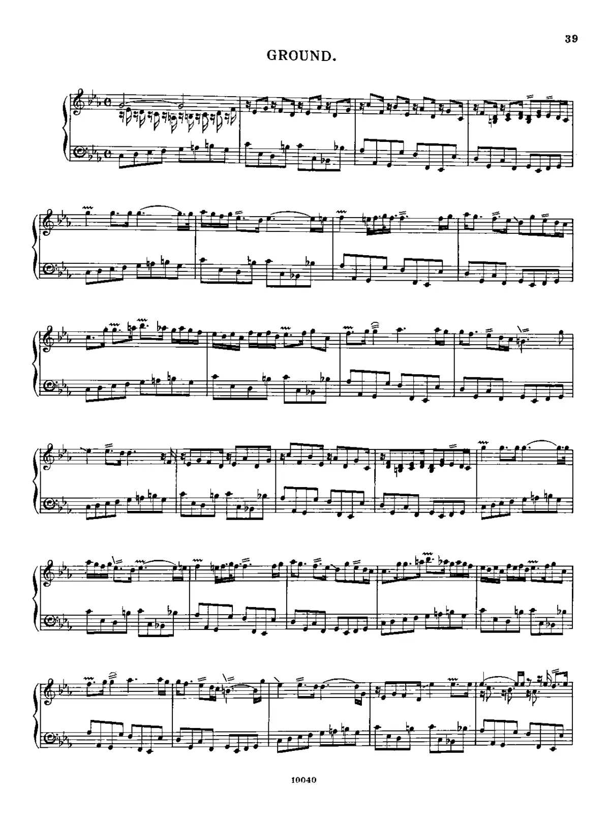 Ground in C minor - Page 1