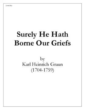 Surely he hath borne our griefs