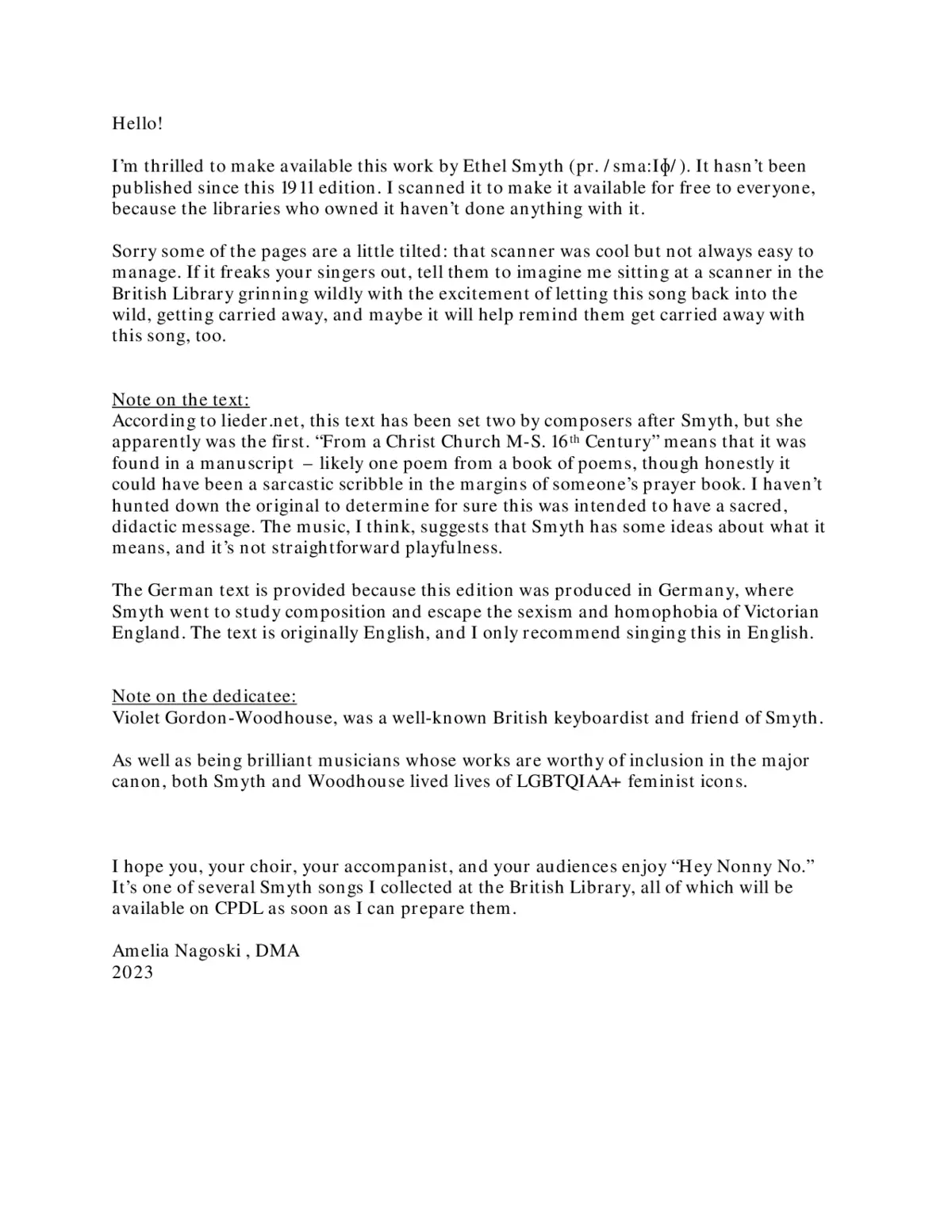 Hey Nonny No - Page 1
