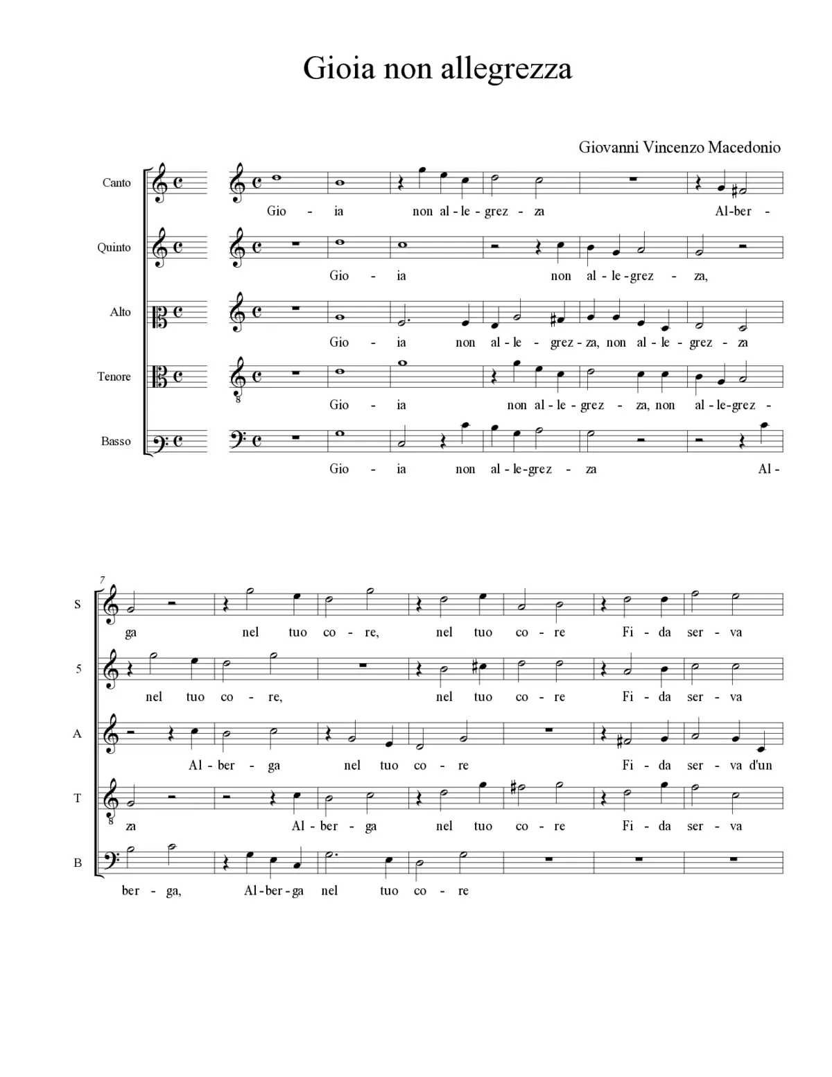 Gioia non allegrezza - Page 1