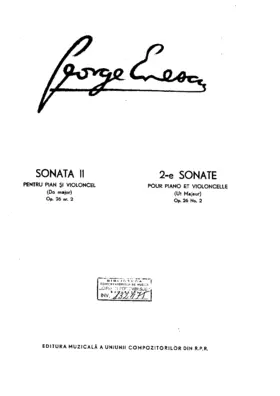 Sonata No.2 for Cello and Piano in C major