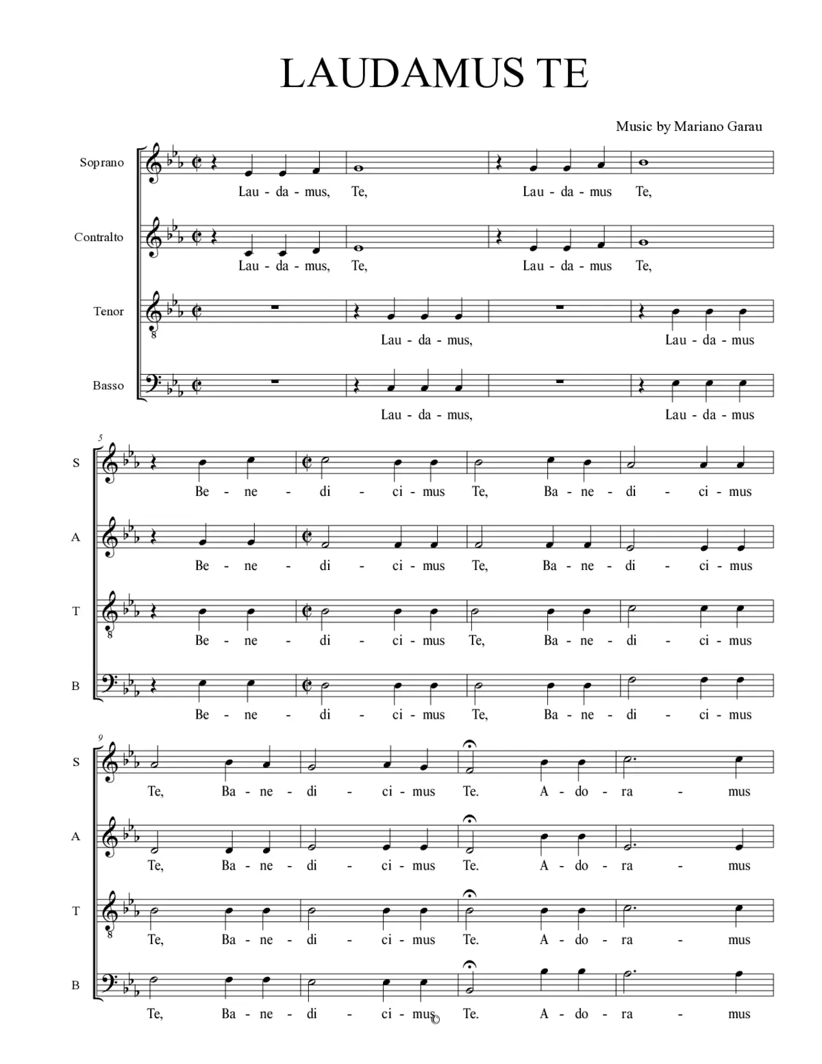 Laudamus Te - Page 1