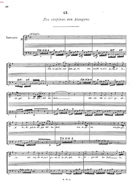 Non sospirar, non piangere