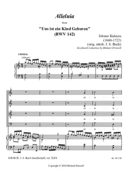 Alleluia (BWV 142 - Uns ist ein Kind geboren)