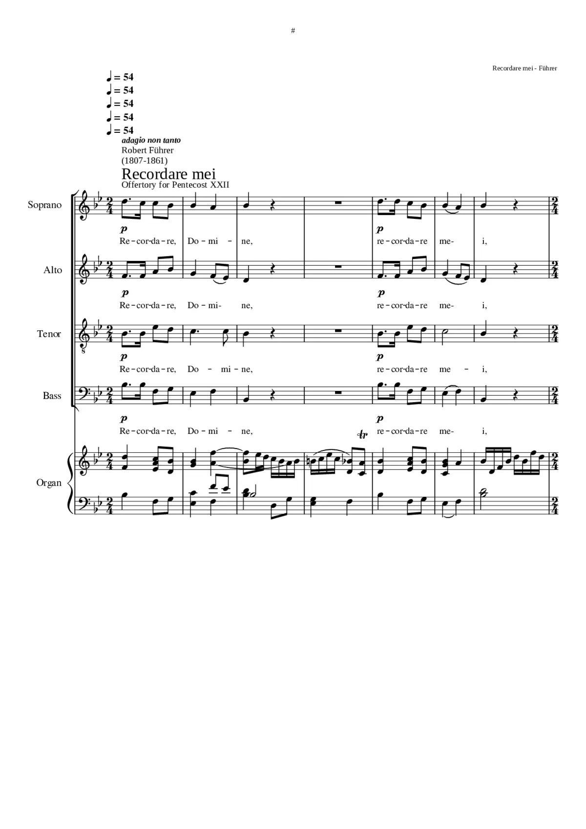 Recordare mei - Page 1