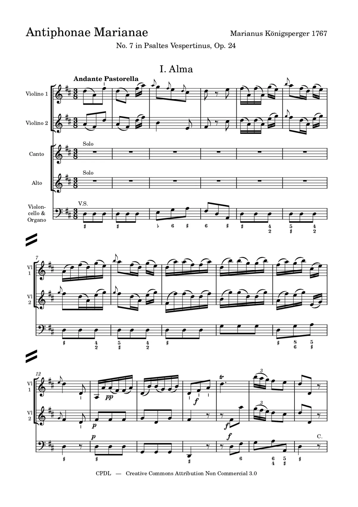 Antiphonae Marianae, Op. 24.7 - Page 1