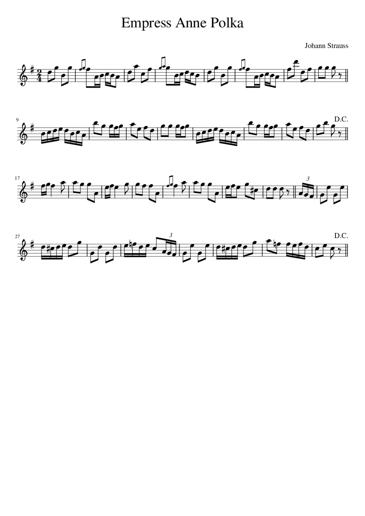 Empress Anne Polka - Page 1