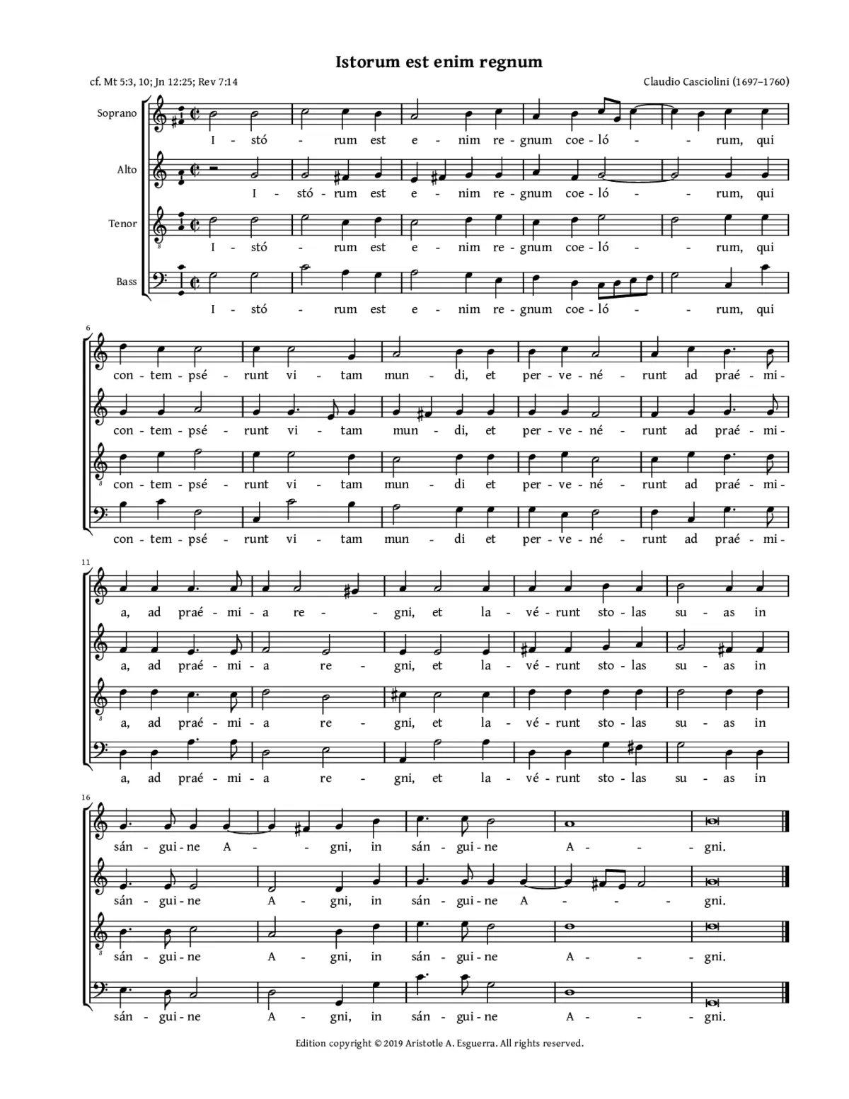 Istorum est enim regnum - Page 1