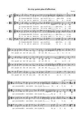 Je n'ay point plus d'affection