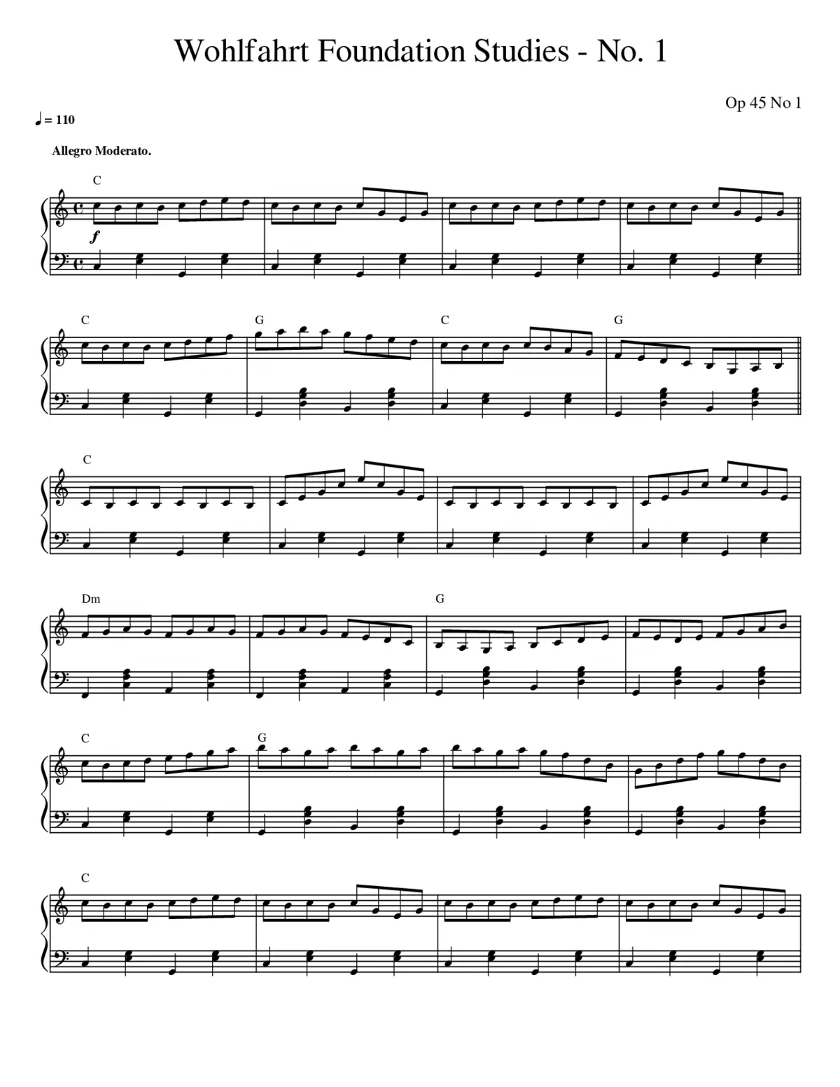 60 Studies for the Violin Op.45 - Page 1