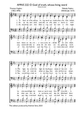 O God of truth, whose living word (III)