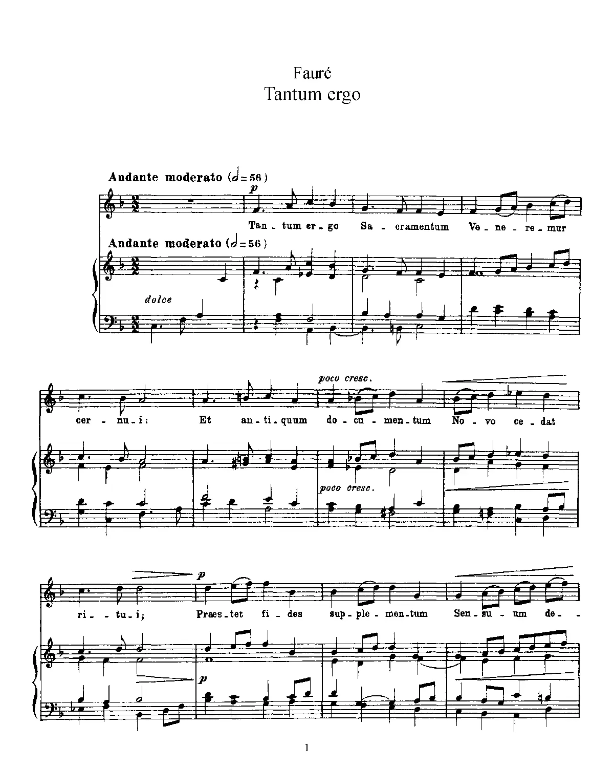 Tantum ergo sacramentum - Page 1