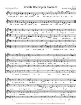 Christe Redemptor omnium II