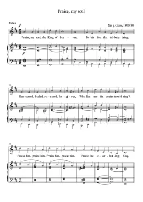 Praise, my soul, the King of heaven