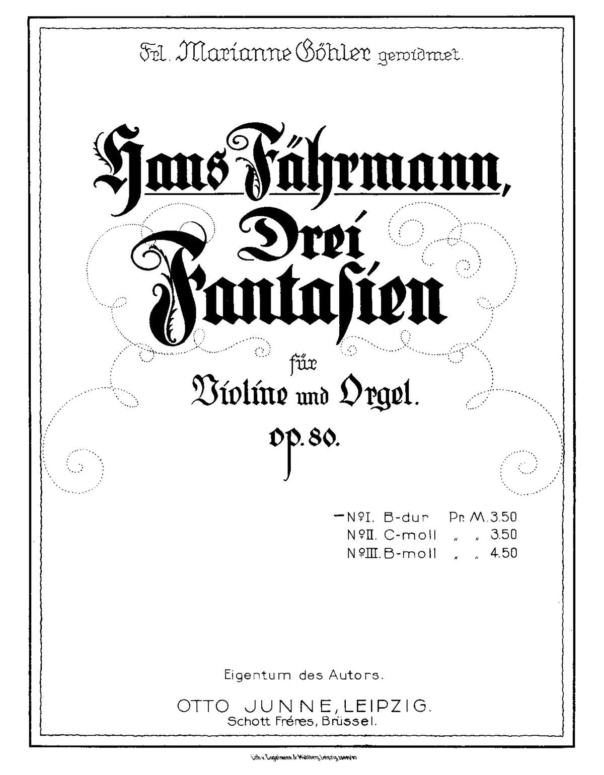 3 Fantasien - Page 1