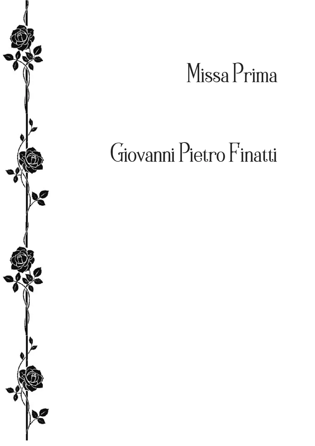 Missa Prima - Page 1