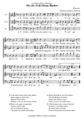 O di Giesu Madre