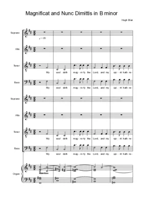 Magnificat and Nunc Dimittis in B minor