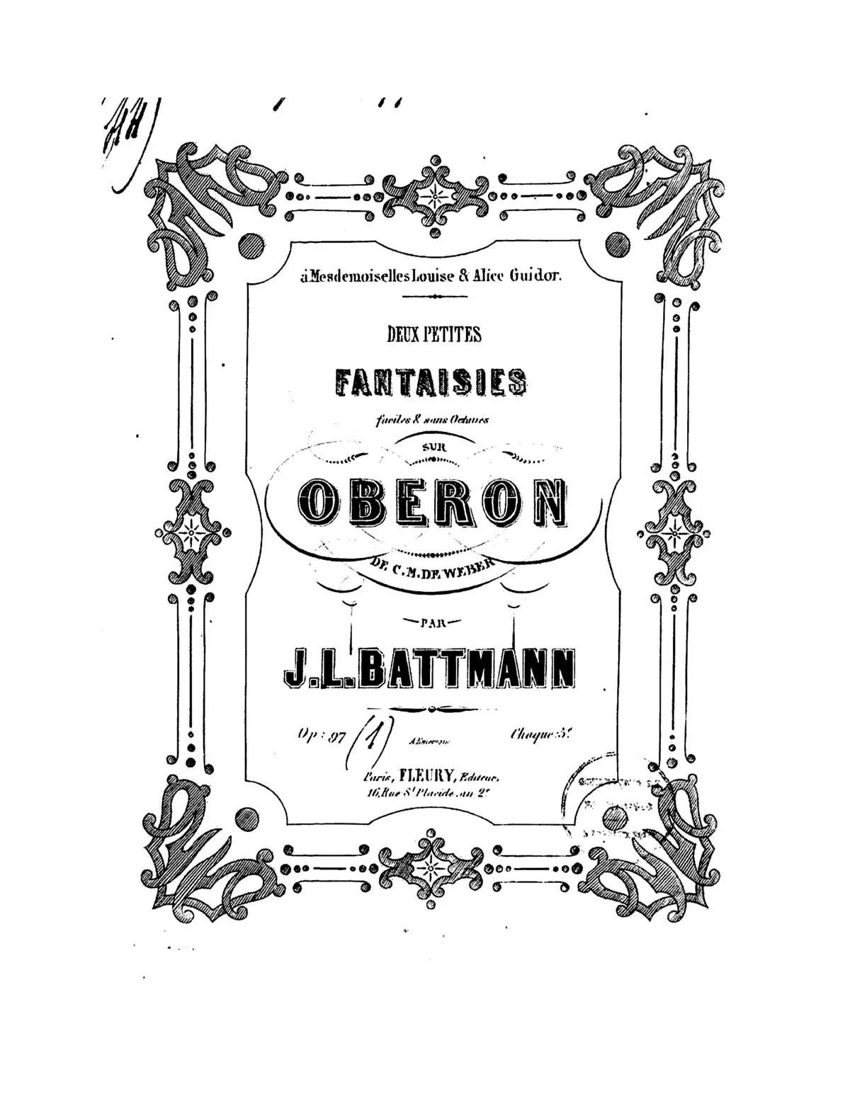 2 Petites fantaisies sur 'Oberon' - Page 1