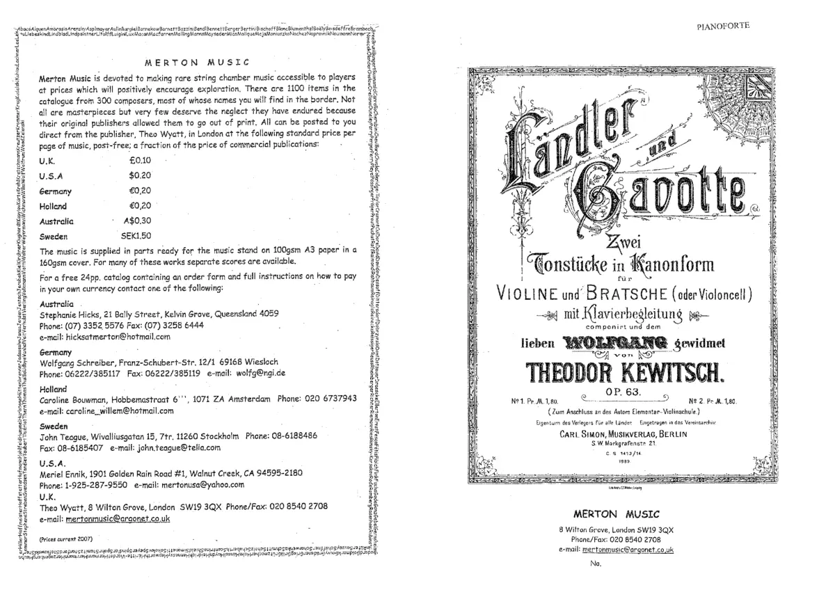 2 Tonstücke, Op.63 - Page 1
