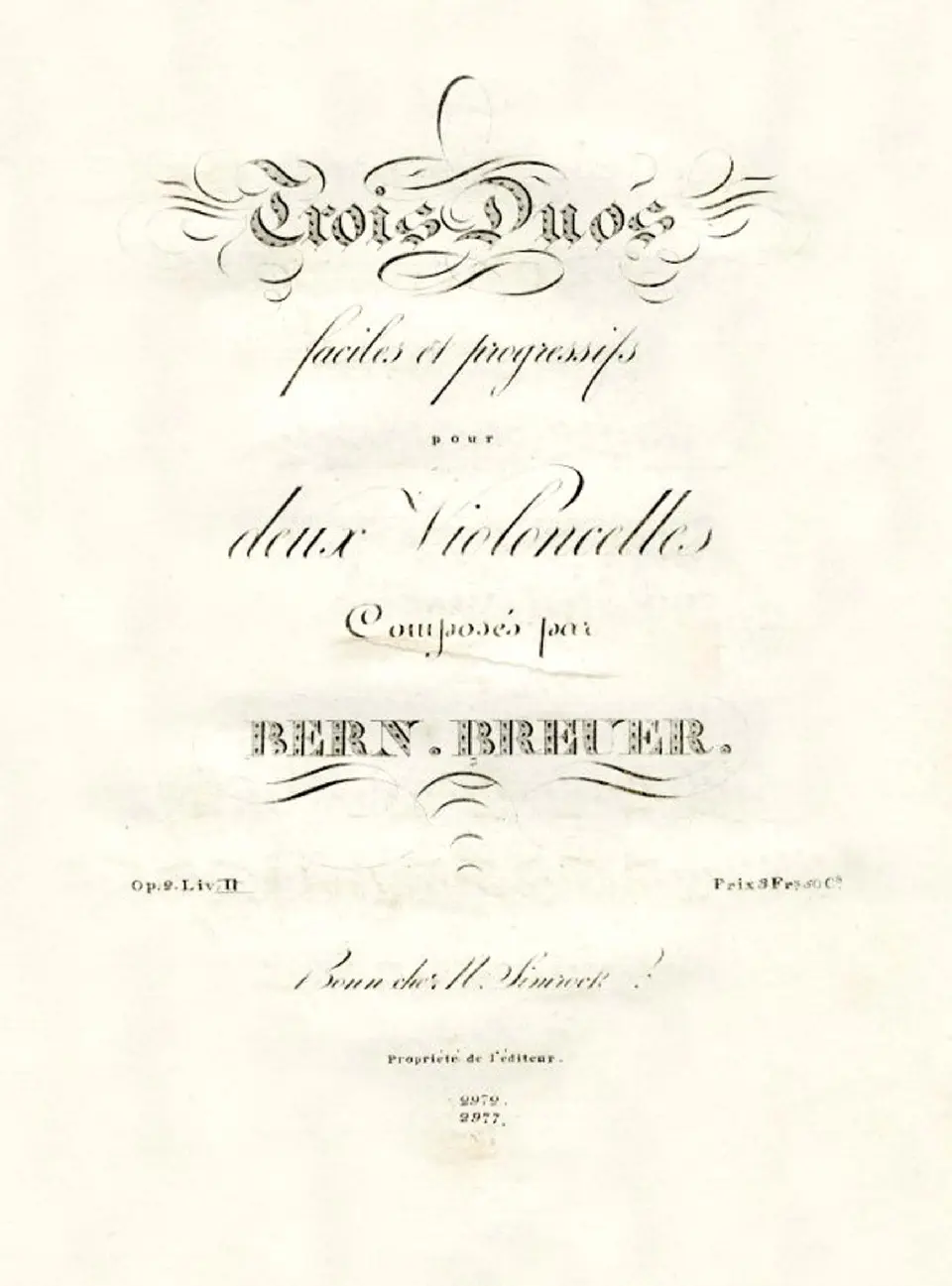 3 Cello Duets, Op.2 - Page 1