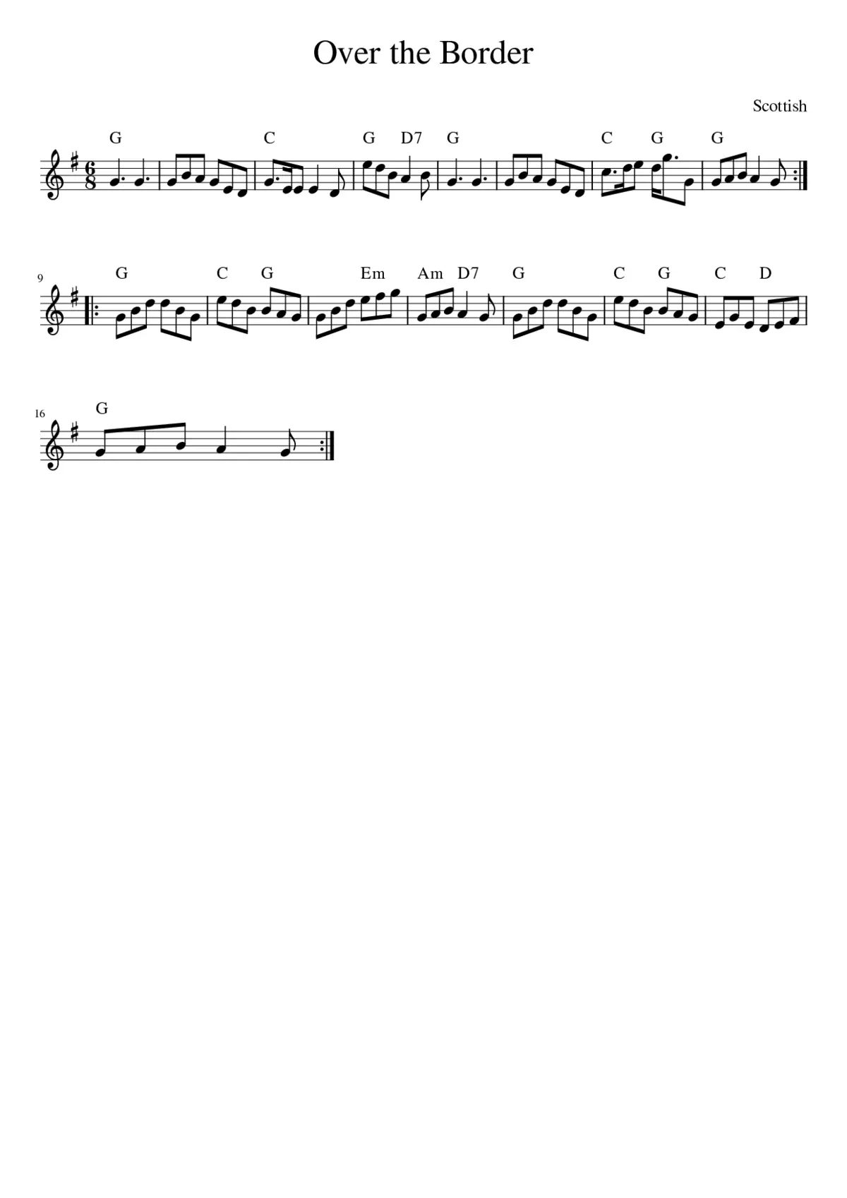 Over the Border - Page 1