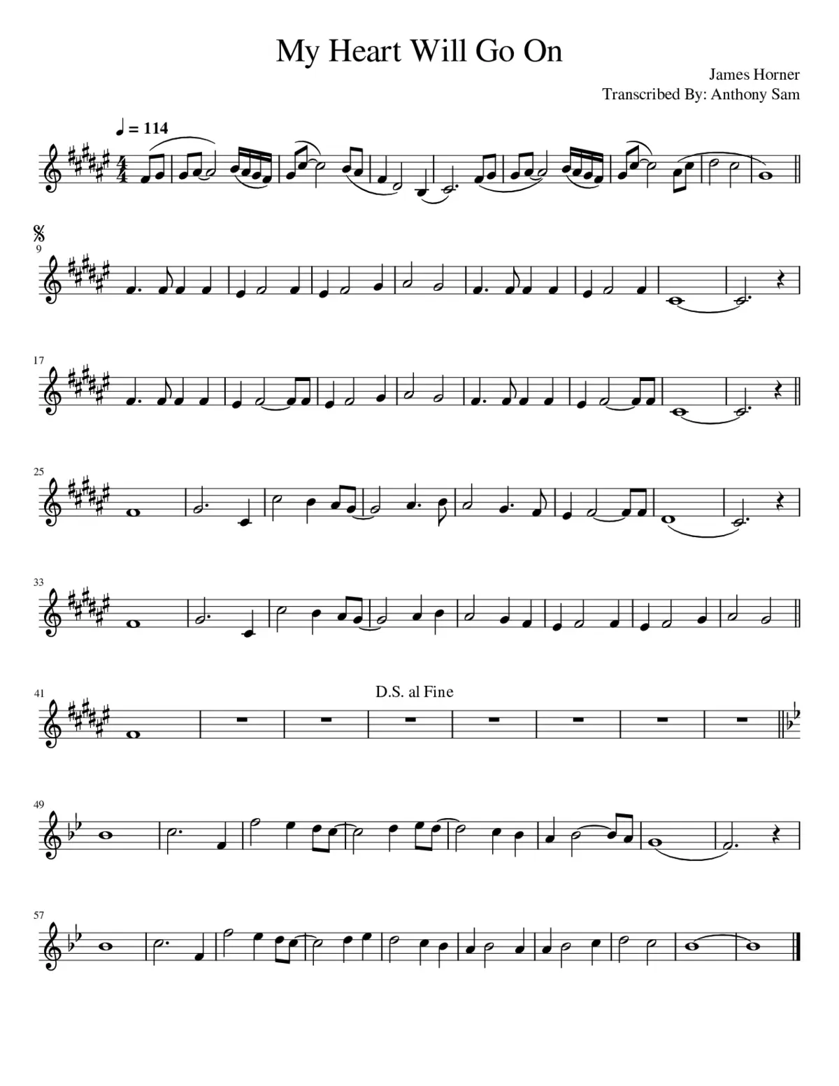 my heart will go on - Page 1