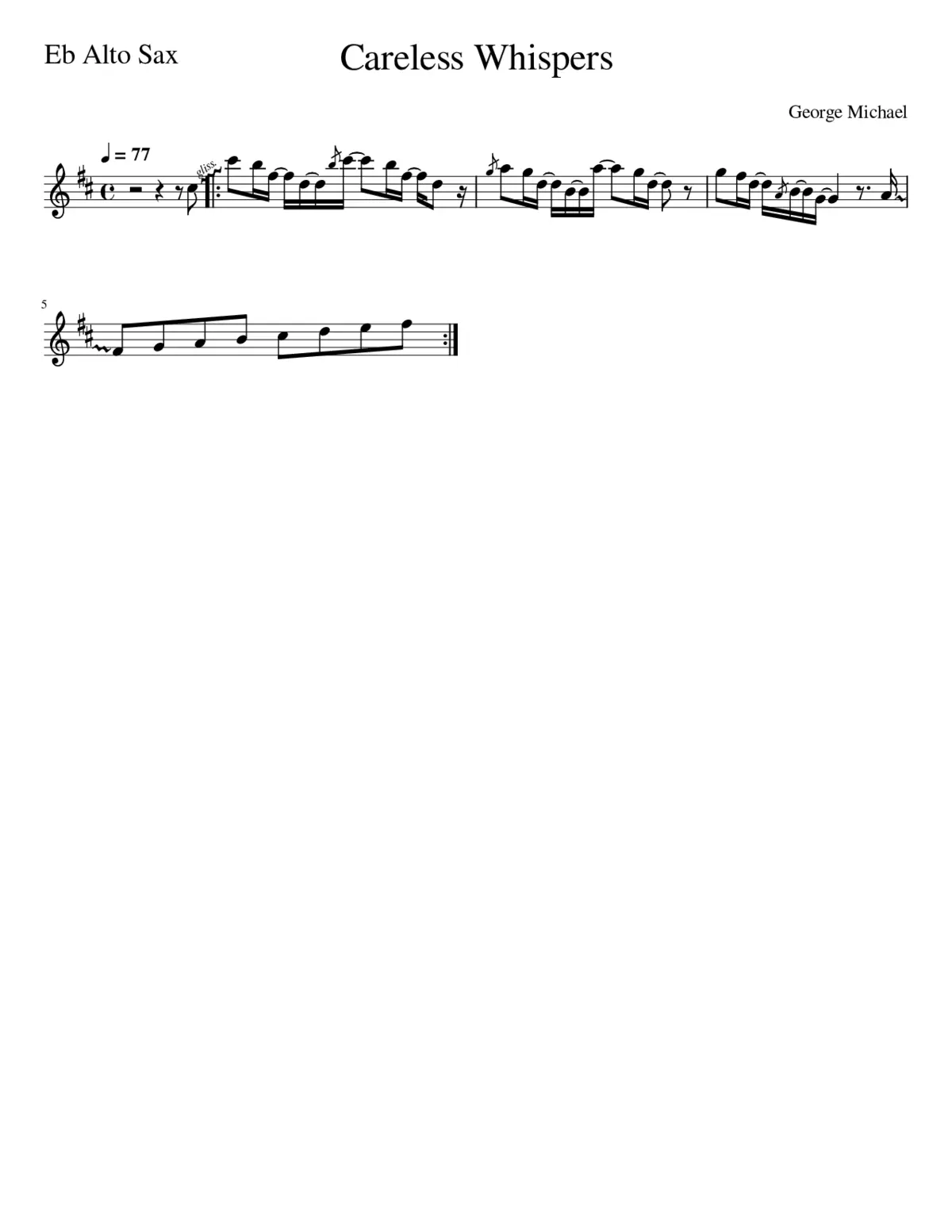 Careless Whisper - Page 1