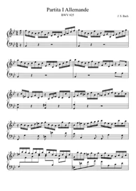 Partita in B-flat major BWV 825