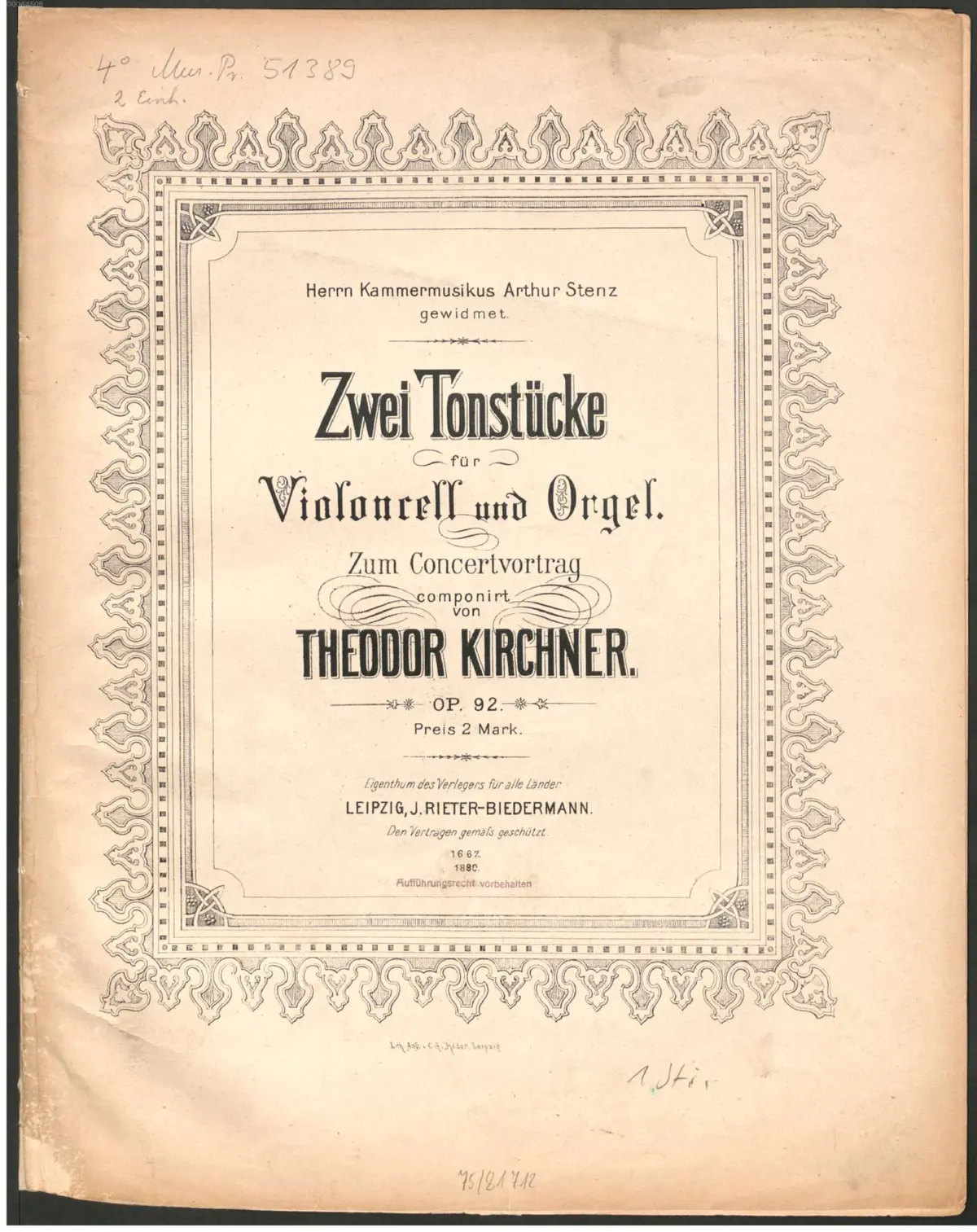 2 Tonstücke - Page 1