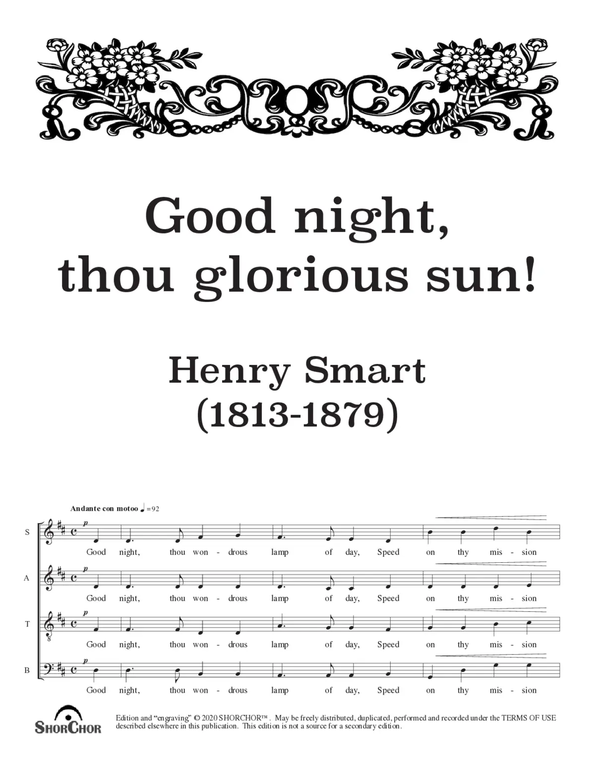 Goodnight, thou glorious sun! - Page 1