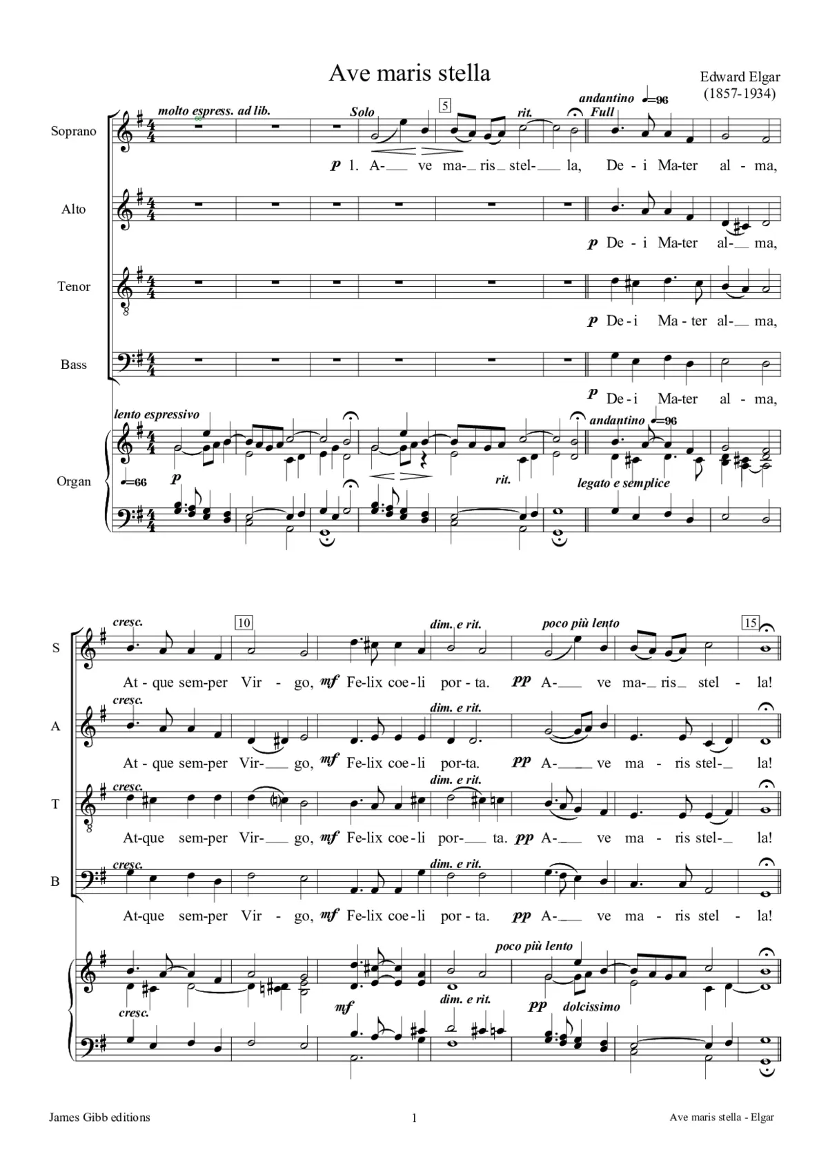 Ave maris stella - Page 1