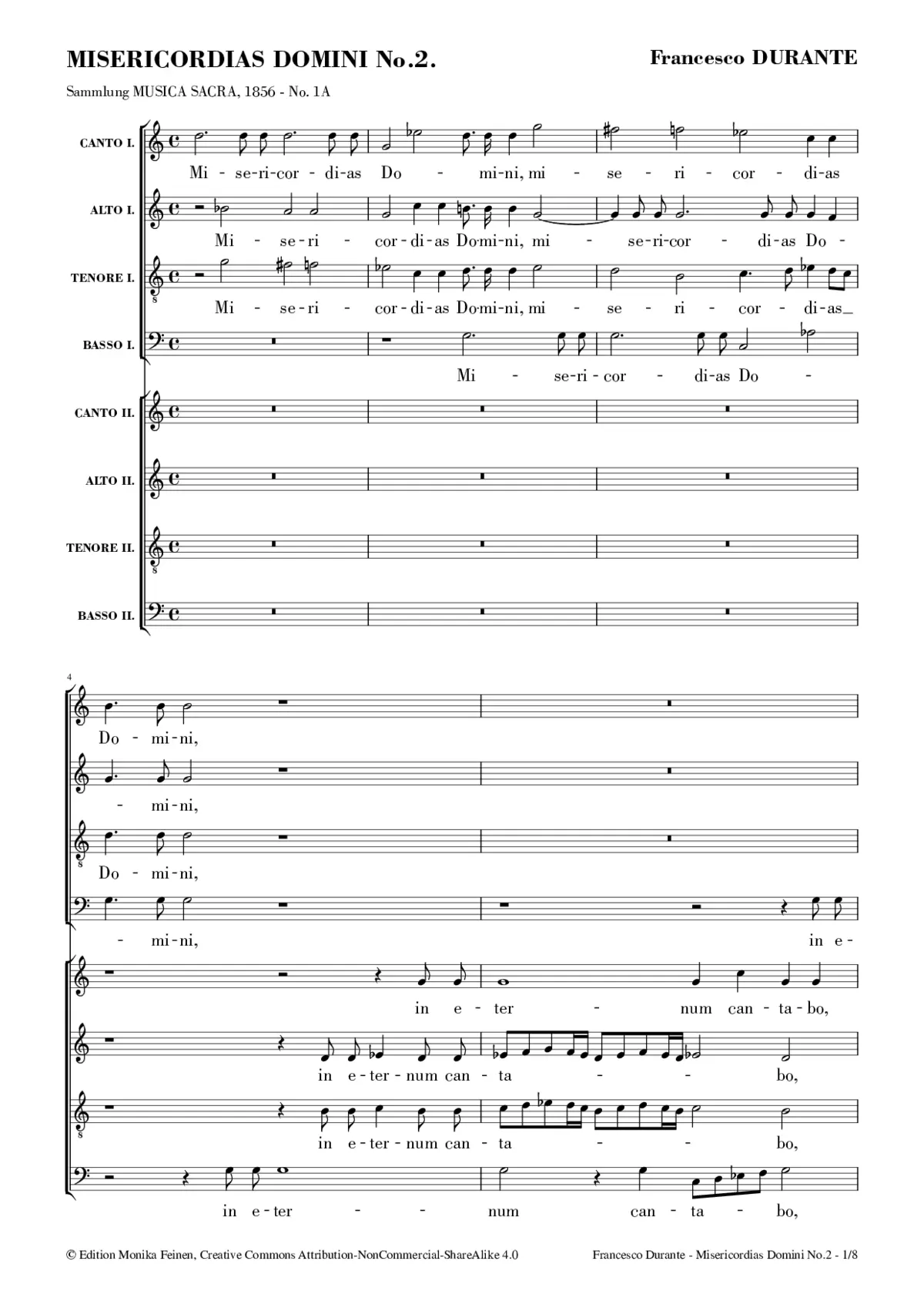 Misericordias Domini No. 2 - Page 1