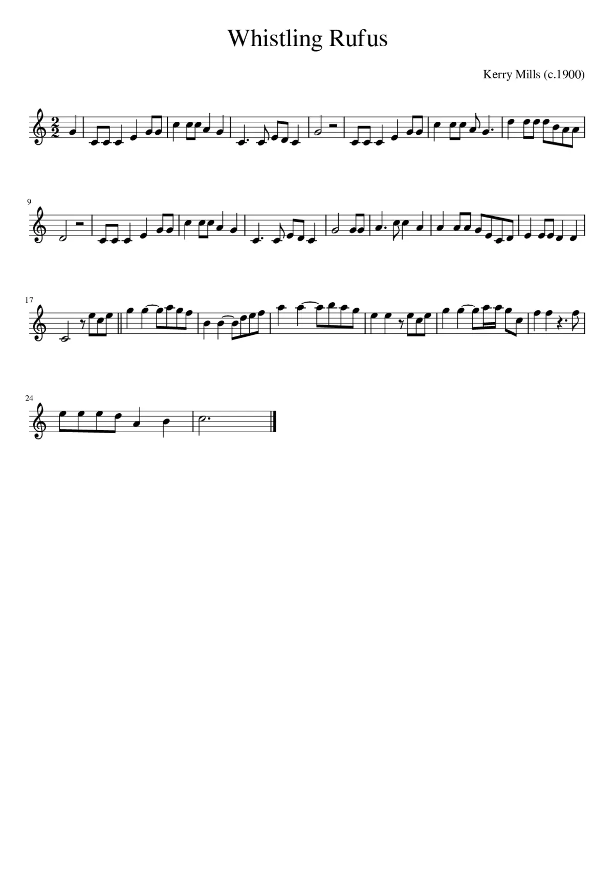 Whistling Rufus - Page 1