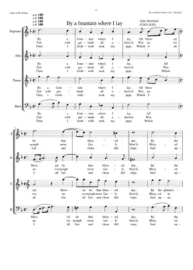 By a fountaine where I lay