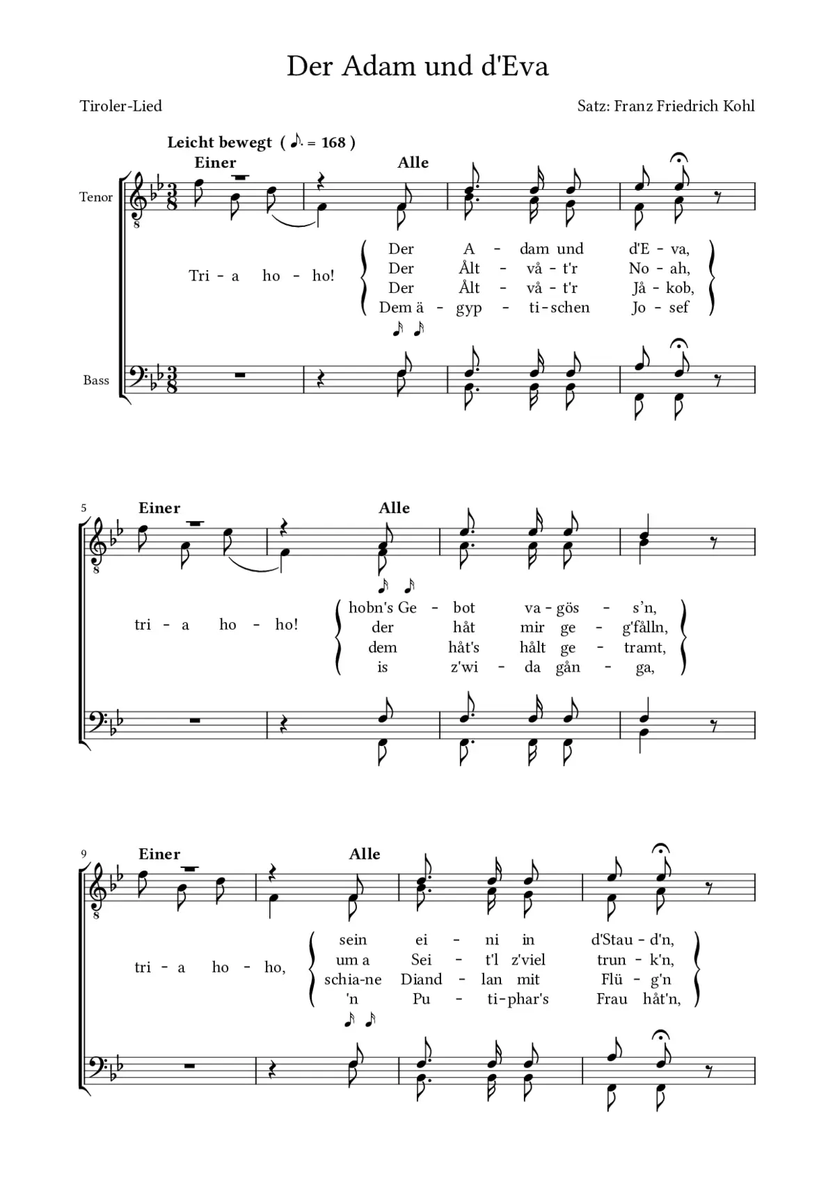 Der Adam und d'Eva - Page 1
