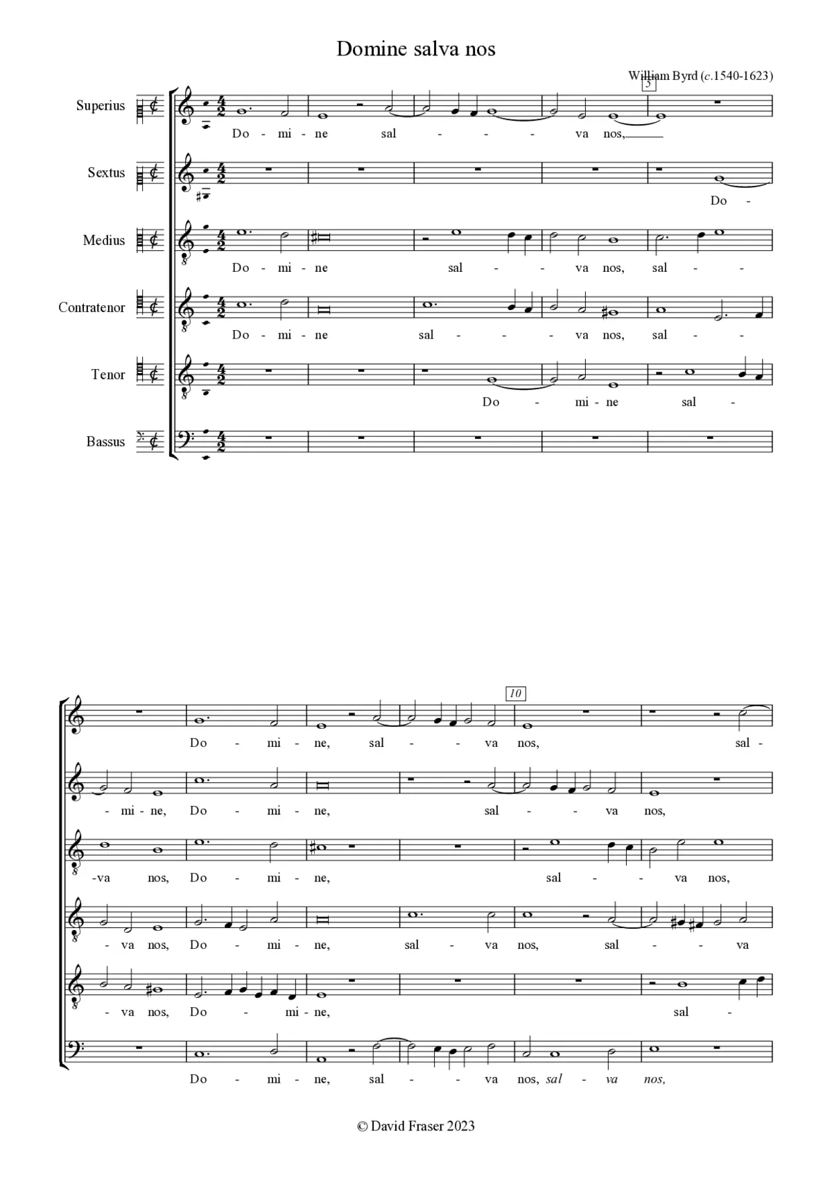 Domine salva nos - Page 1