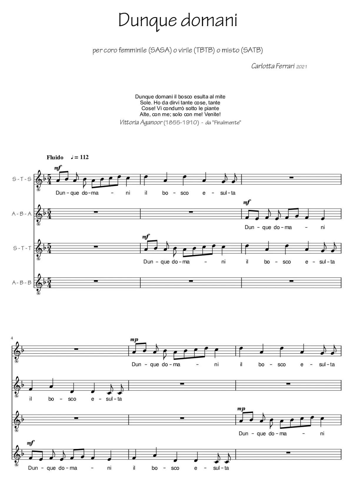 Dunque domani - Page 1