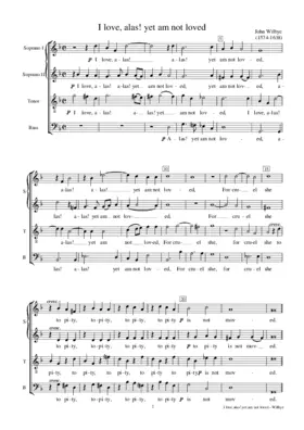 I love, alas! yet am not loved