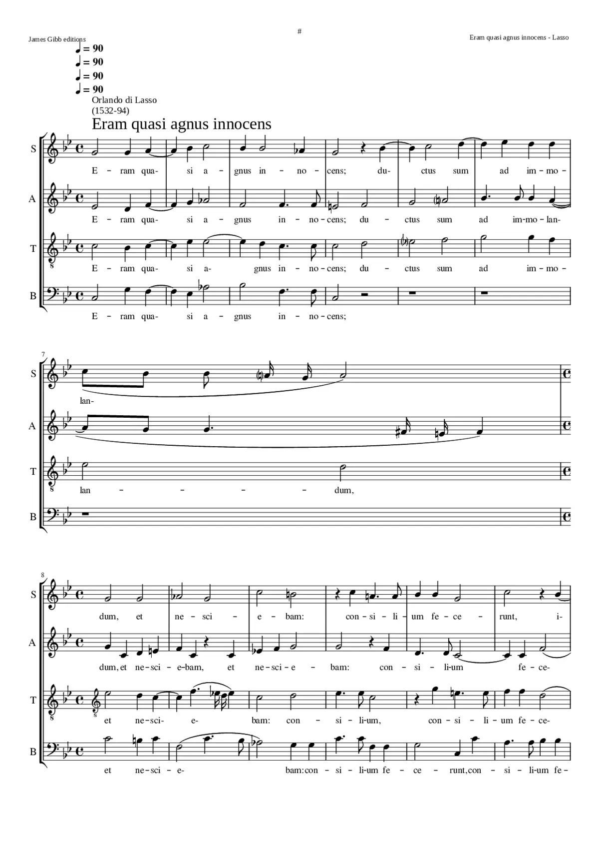 Eram quasi agnus - Page 1