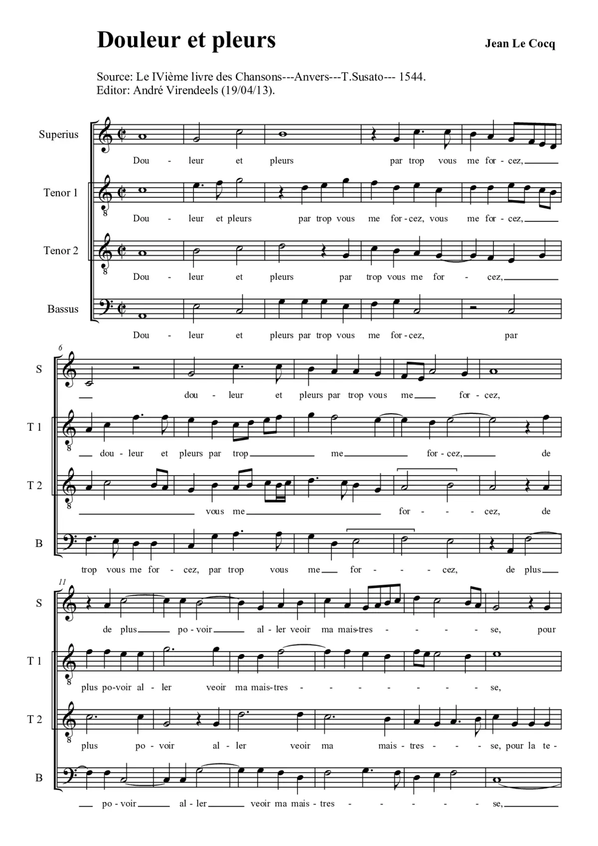Douleur et pleurs - Page 1