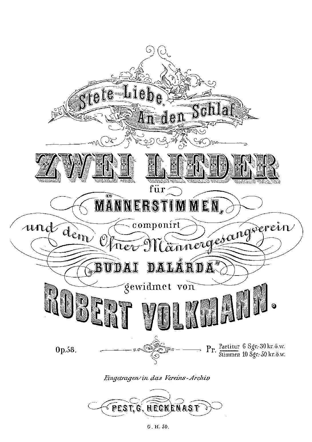 2 Lieder für Männerstimmen - Page 1