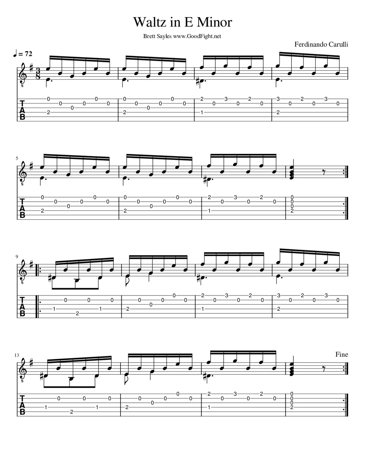 waltz in e minor - Page 1