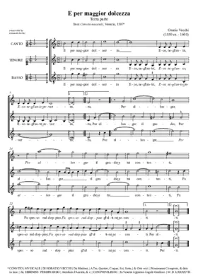 E per maggior dolcezza